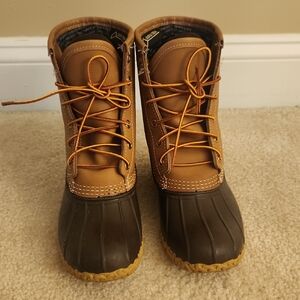 Brown and Tan Duck Boots